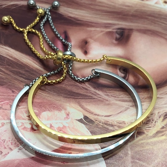 COPY - Stainless Steel Adjustable Bracelet - Picture 2 of 6